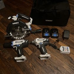 HART tools impact drill and Impact screwdriver and circular saw and bag And Battery And Charger 