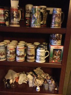 33 beer mug and shot glasses