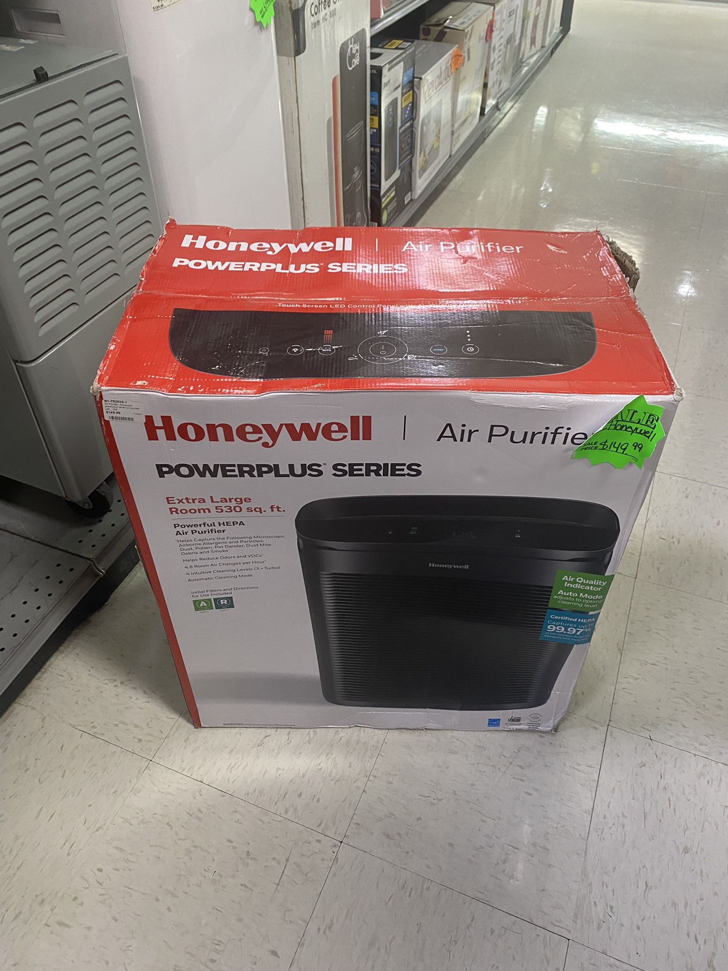 Brand New Honeywell Power Plus Series Air Purifier Extra Large Room 530 Sq Ft 