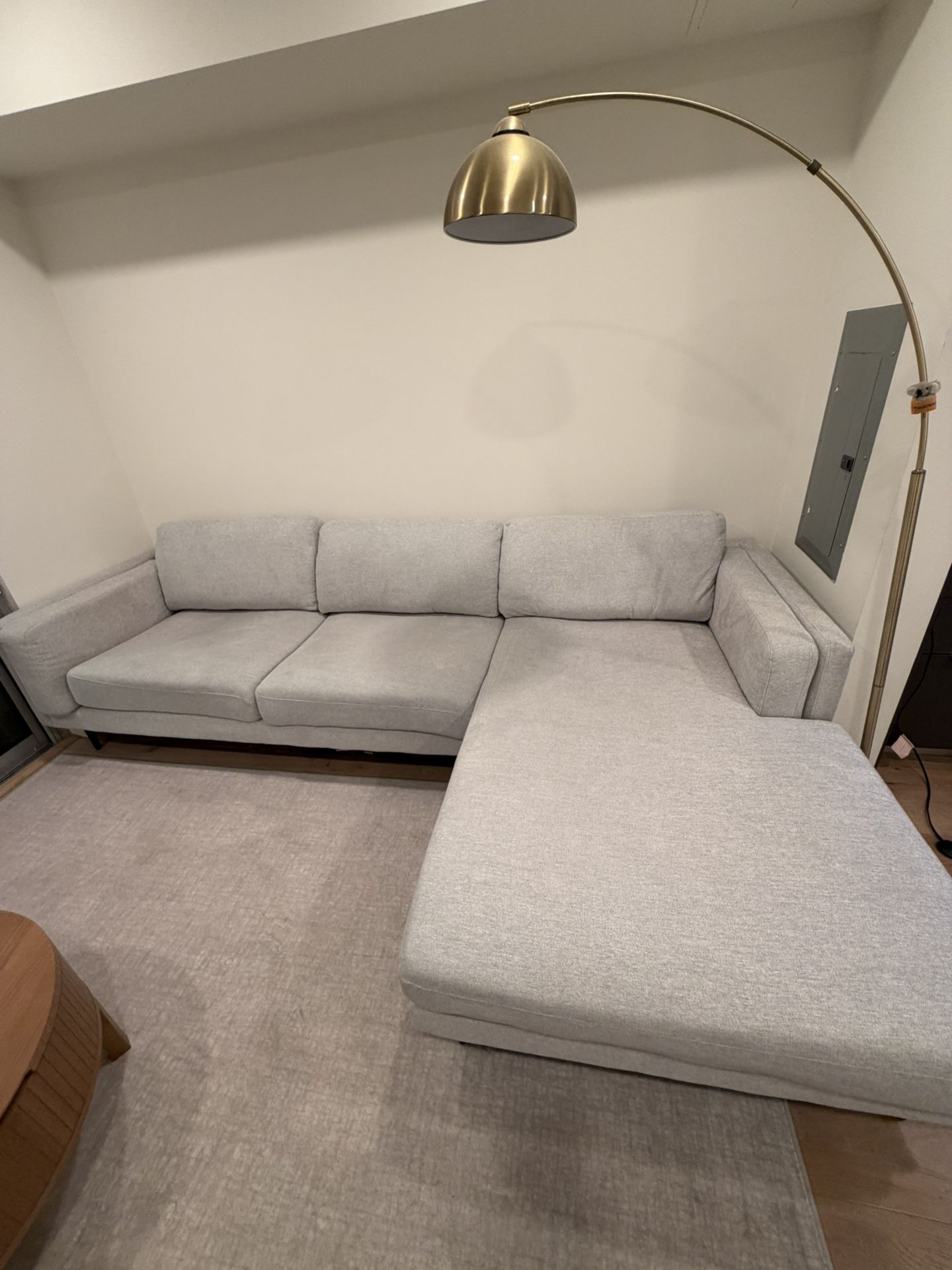Couch Sectional Grey 
