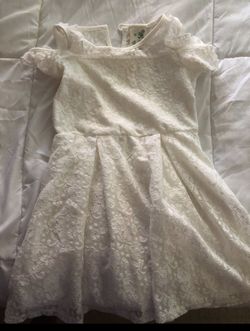 White lace girls dress size 4T