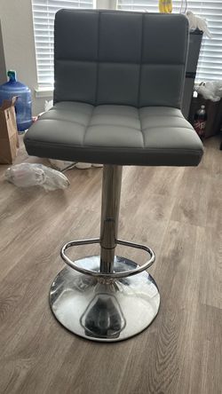 2 Grey Adjustable Height Chairs
