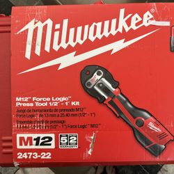 Milwaukee M12 Force Logic 2473-22 Press Tool Kit