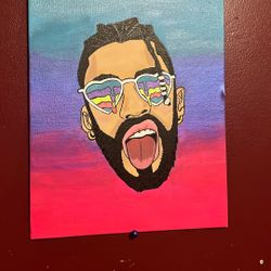 Bad Bunny Painting