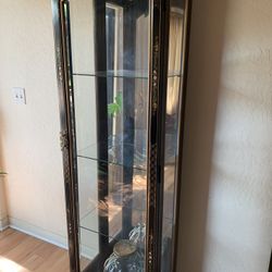 Vintage Oriental Curio Cabinet