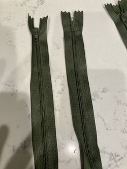 Olive Green Color Zippers 