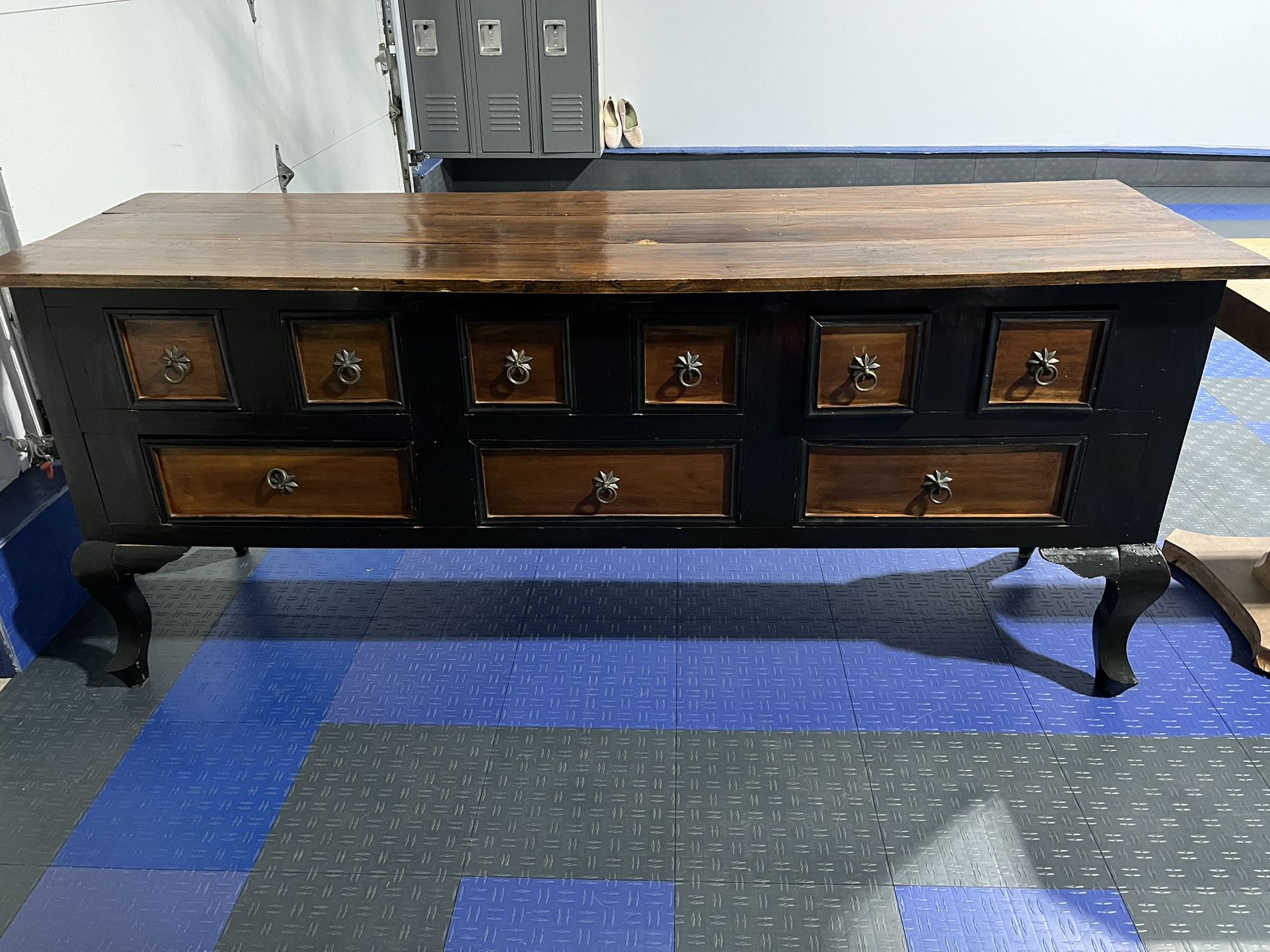 GORGEOUS BLACK BUFFET/DRESSER IN INDONESIAN HARDWOOD