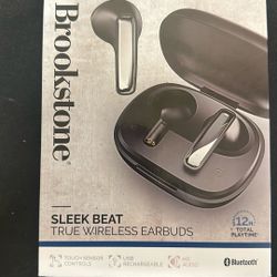 Brookstone Sleek Beat True Wireless Earbuds