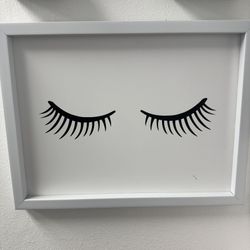Lashes Art Frame 