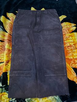 Modern Double knee brown carpenter carthart pants
