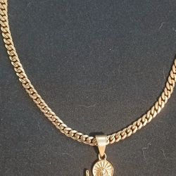 14k Gold Chain With Pendant 