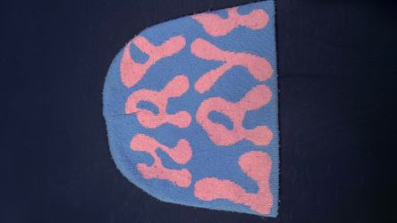 Blue and pink Beanie