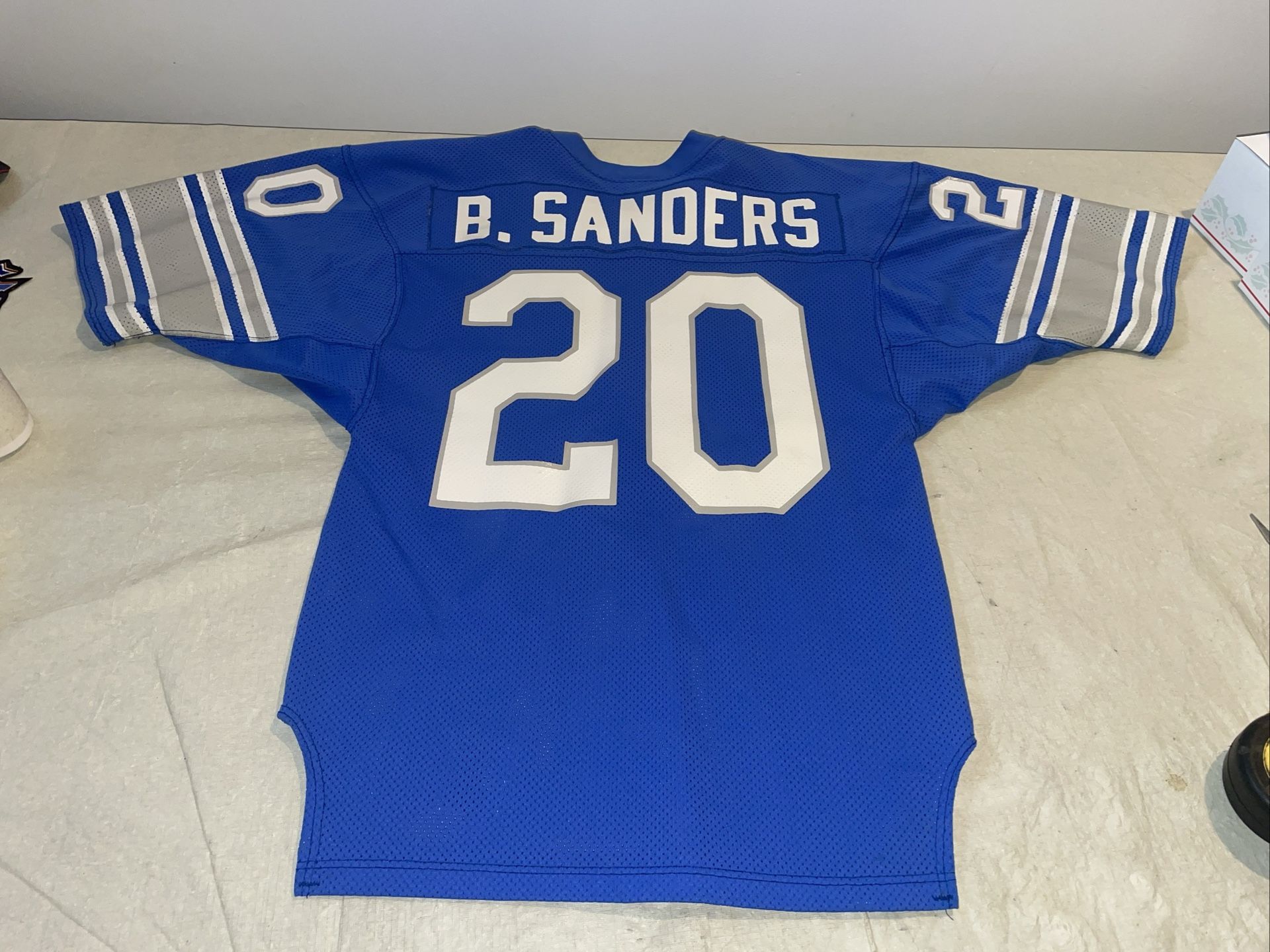 Authentic Barry Reebok Sanders Detroit Lions Russell Jersey Men 42 NFL 1989 Euc