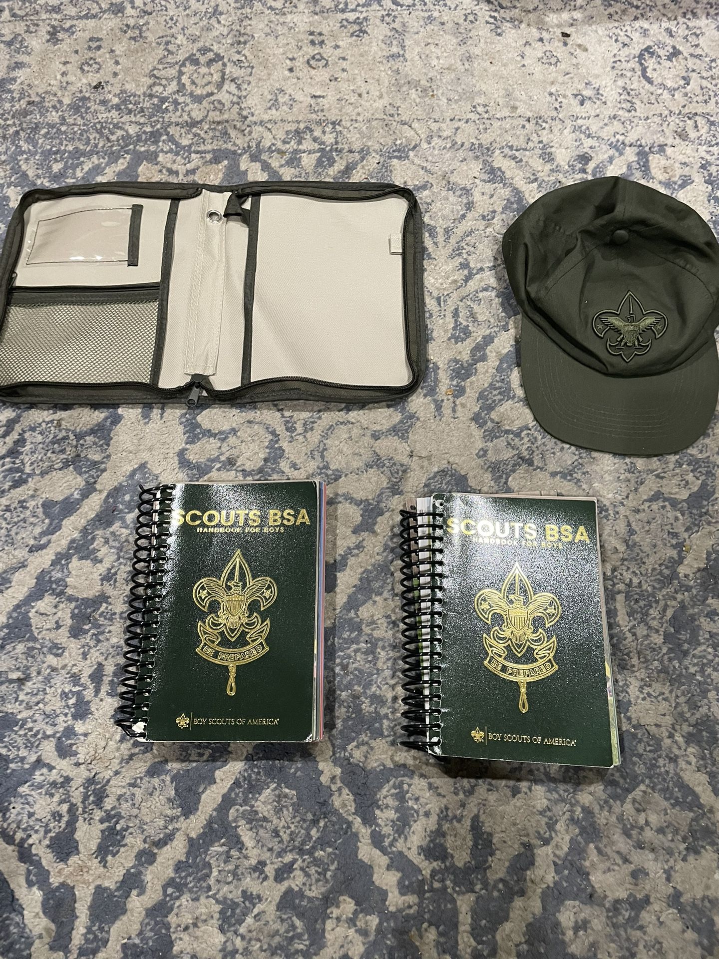 BoyScouts’s :Two Handbook, Book Cover, and One Cap