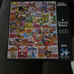 White mountain Puzzle - cereal boxes, 1000 pieces