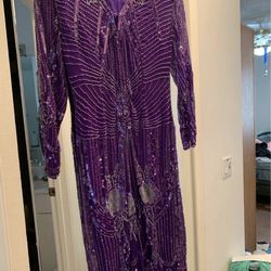 Purple Sequin Dress Size 2-4
