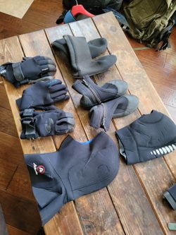 Scuba Dive and Snorkel Gear- Gloves, Booties, Hoods