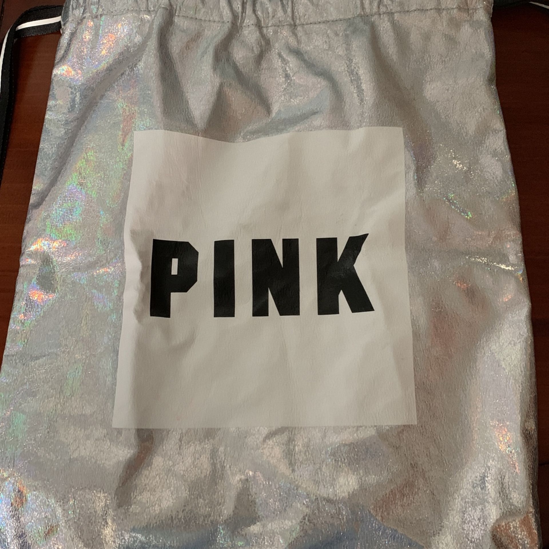 Pink Draw String Bag