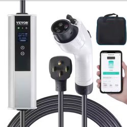VEVOR Level 2 EV Charger 40A/32A/24A/16A 240V Electric Home EV Charging Station with 25 ft. Cable NEMA 14-50P for SAE J1772