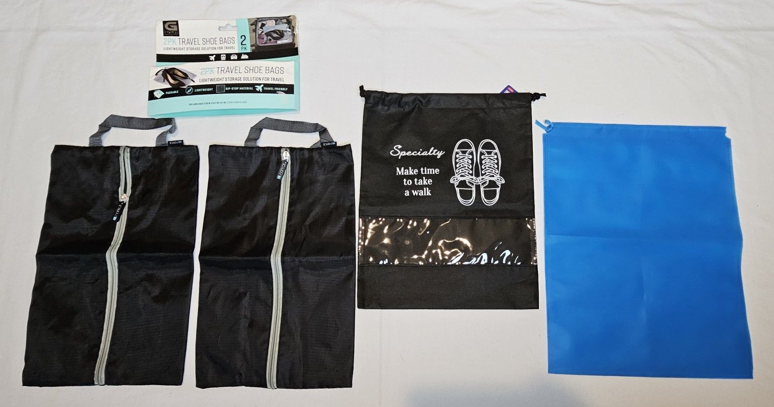 4 New Travel Shoe Bags