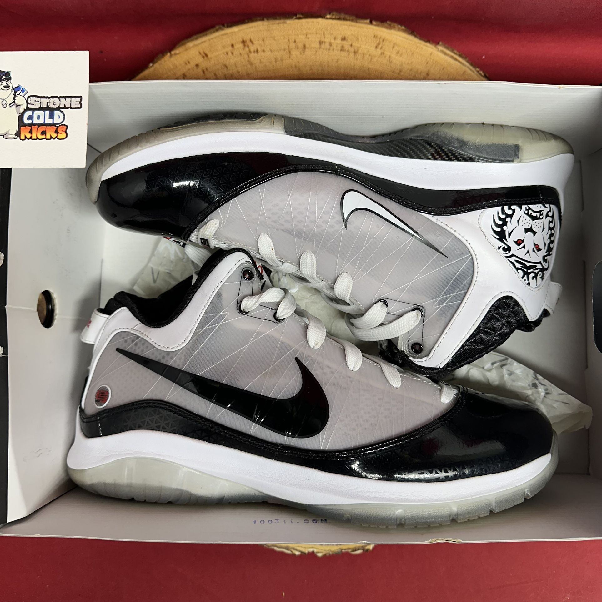 Nike Air Max Lebron 7 P.S. Playoff 2009 White Red Black  display picture 1