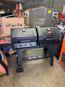 Bbq grill 2/1 charcoal and gas propane