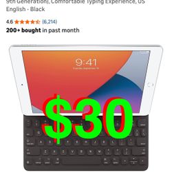 Apple Smart Keyboard: iPad Keyboard and case for iPad Pro 10.5-inch, iPad Air (3rd Generation), and iPad (7th, 8th, and 9th Generation), Comfortable T