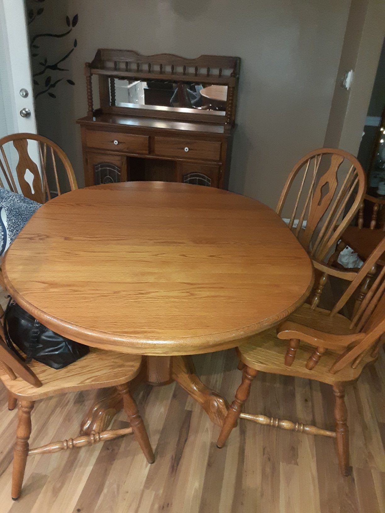 Kitchen table & buffet solid oak