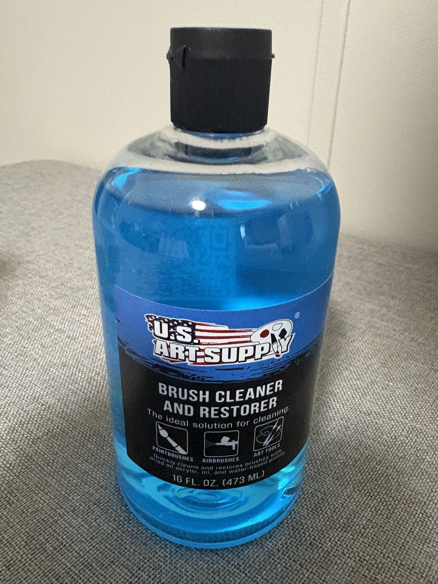 U.S. Art Supply Brush Cleaner and Restorer in a 16 fl. oz
