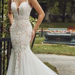 e: Brand New Wedding Dress – Size 12 with Veil – Never Worn 