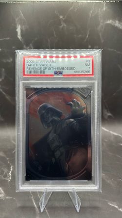2005 Star Wars Darth Vader Revenge of Sith Embossed #3 PSA 7