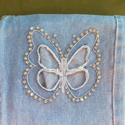 Butterfly Embellished Flare Jeans: Forever 21 size 27