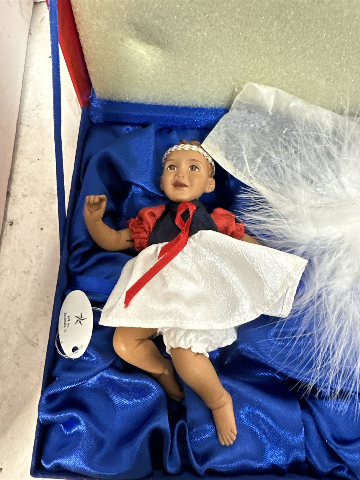 Angel Librty Porcelain Daddy's Babies Girl Doll 5 Inch #2