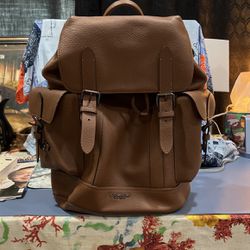 Coach Tall leather Backpack Bag