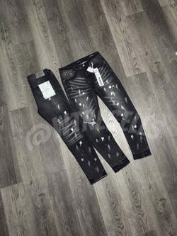 purple jeans
