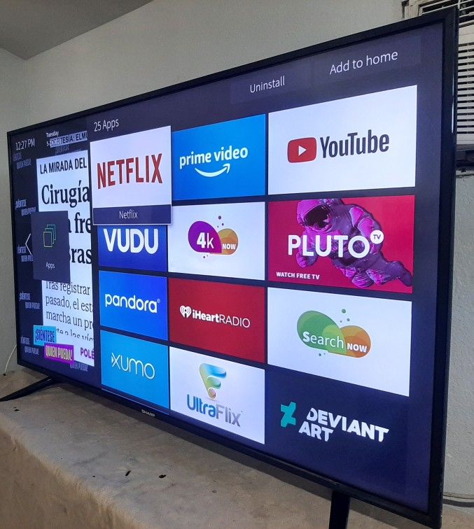 🟢✴️SMART TV SHARP AQUOS 60" 4K LED ULTRA THIN FULL UHD 2160p🟥 ( NEGOTIABLE ) 🟥FREE DELIVERY
✴️🟢