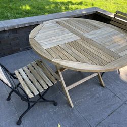 3 Piece Grade A Premium Teak outdoor dining set by David Smith