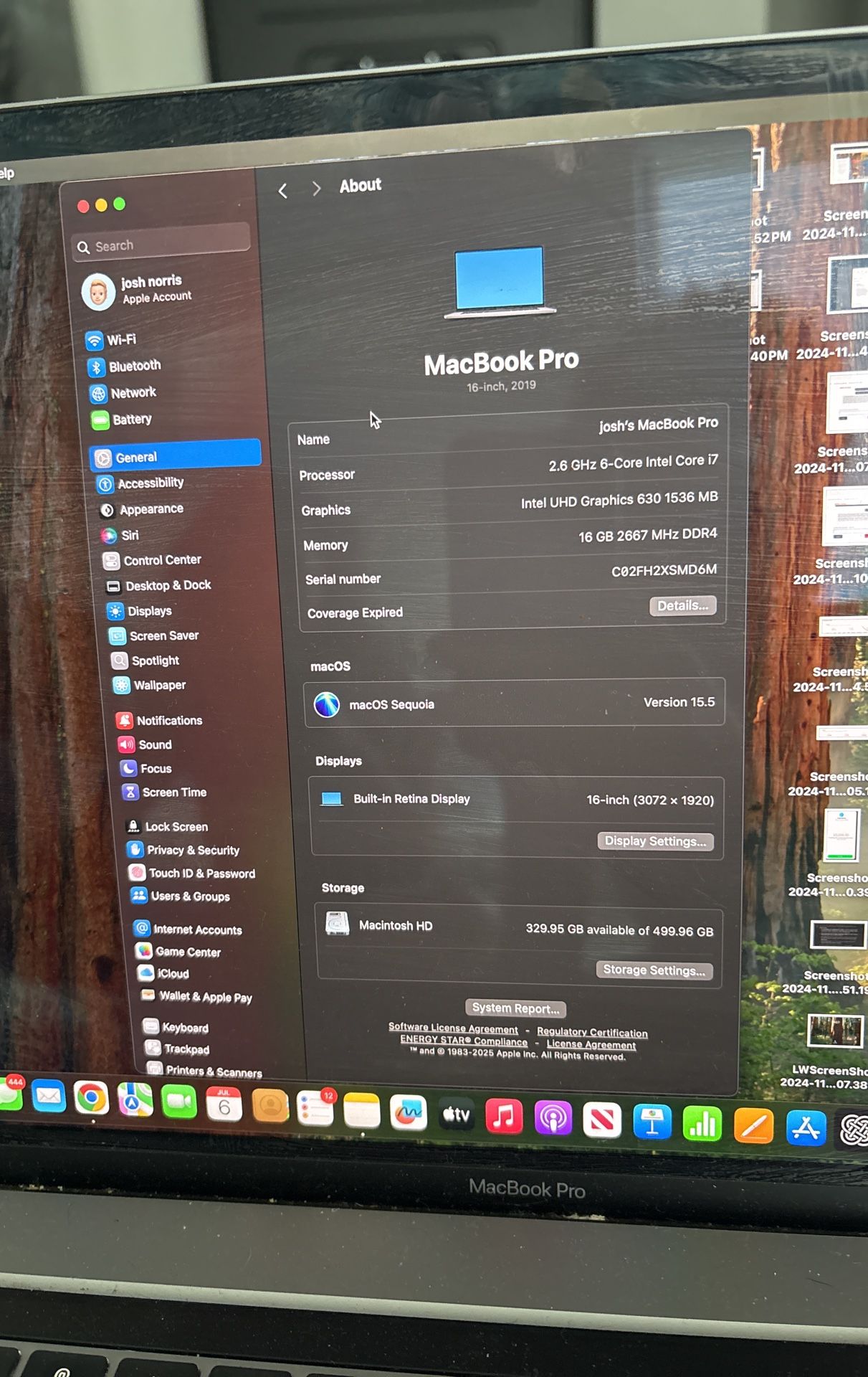Macbook Pro 16inch 512gb