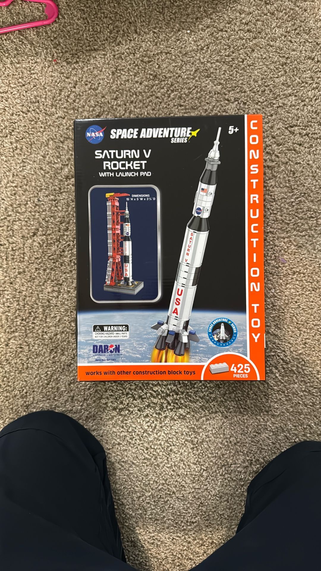 Daron (lego) Space Adventure BP7001 Saturn V Rocket Construction Toy