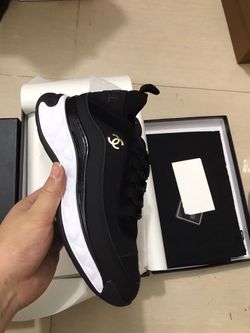 Chanel Cruise 20’ Calf Skin Trainers Women Size 8
