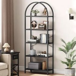 arched 5 tier book shelf