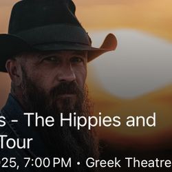 Cody Jinks Concert Tickets (2) 7/12 Berkeley cA