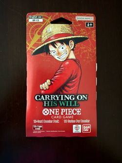 One piece Tcg Carrying on his will sing sleeve booster lot of 3