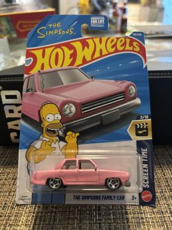 2026 Hot Wheels THE SIMPSONS FAMILY CAR Pink NEW