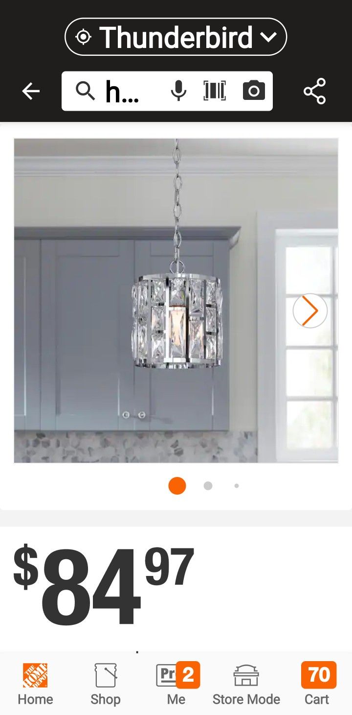 Home Devorators KRISTELLA LIGHT PENDENT