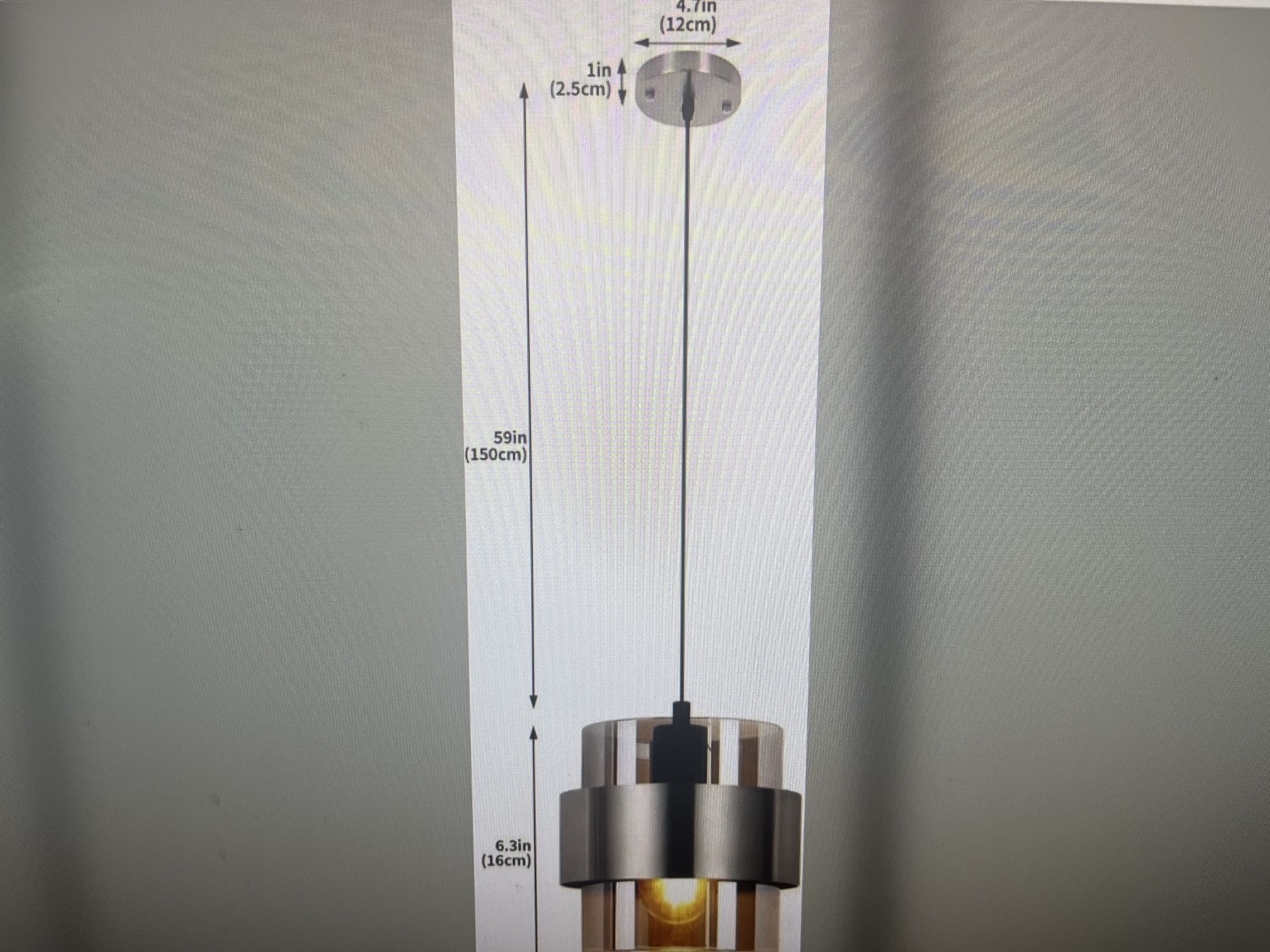 lkirourl 7" Pendant Light