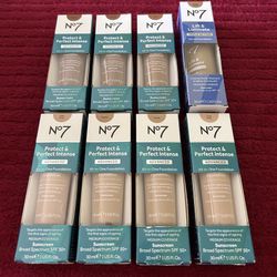 **Sale****lot of No7 foundation- Brand New- Low Price. $10 gets everything pictured.