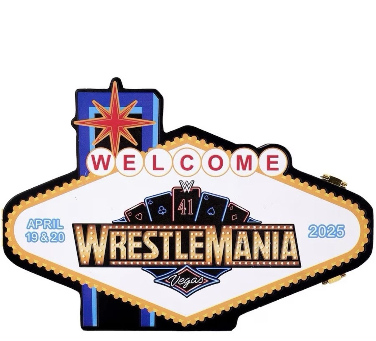 WWE WrestleMania 41 Golden Mini Belt Las Vegas