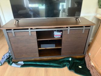 Barn Door Style Media Console