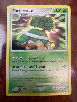 Pokemon Torterra 17/130 Diamond & Pearl Base Set Holo Rare 2007 NM 🍃
